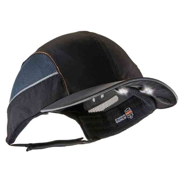 Ergodyne 8960 Long Brim Black Bump Cap w/ LED Lighting Technology 23374